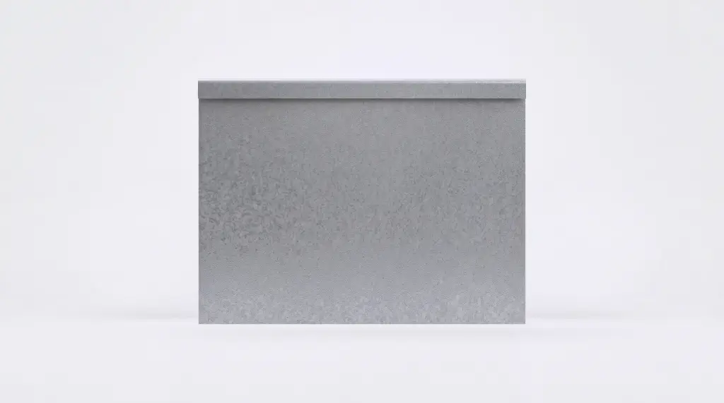 FormBoss 2.0mm x 580mm x 2440mm Gal - rounded top edge 6.5mm (including Connector, 4 Screws & 6 Rivets)