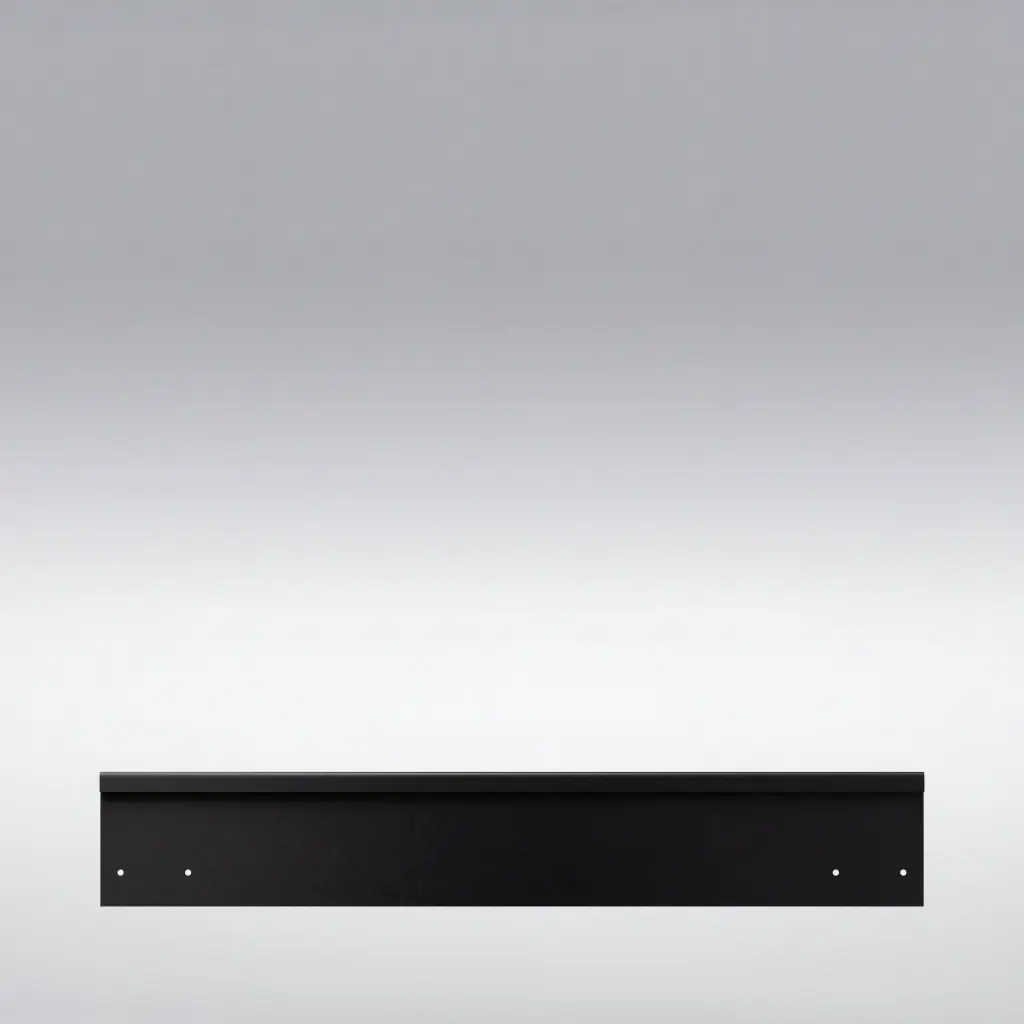 FormBoss 1.6mm x 100mm x 2440mm - Powder Coated Black  (inc. Connector and 4 Screws) 