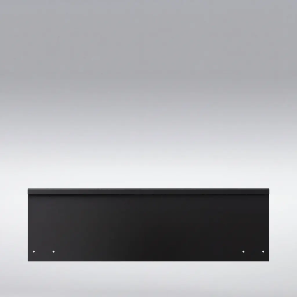 FormBoss 1.6mm x 185mm x 2440mm - Powder Coated Black  (inc. Connector and 4 Screws) 