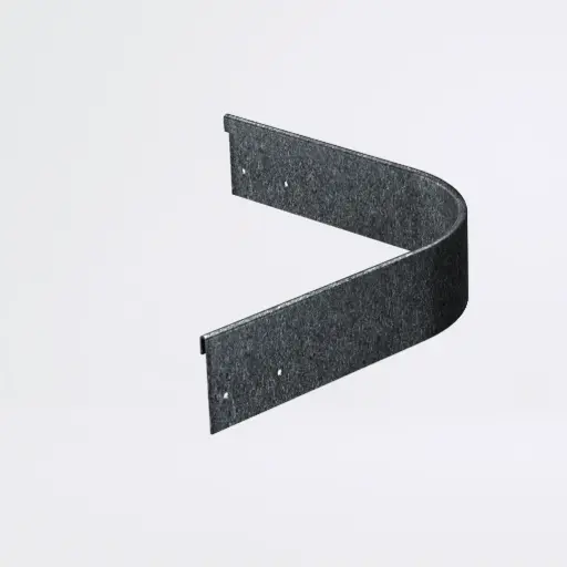 Round corner piece 75mm GALVABOND® Lip Inside