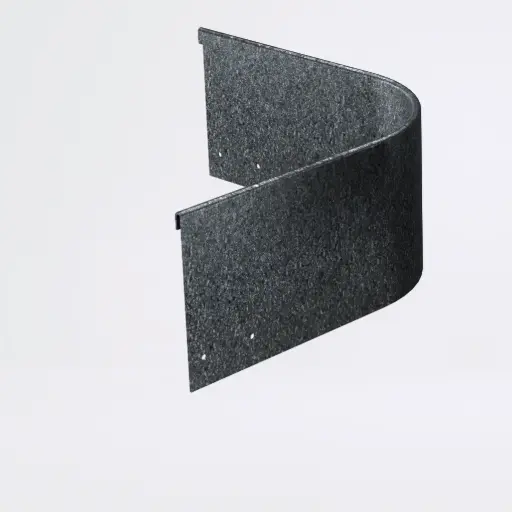 Round corner piece 150mm GALVABOND® Lip Inside 2.0mm