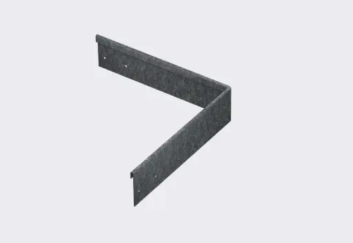 Corner piece 100mm GALVABOND® Lip Inside