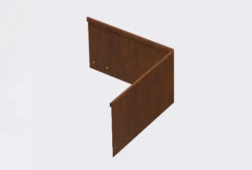 [CNRRC150IN2.0] Corner piece 150mm profile 90 degrees 305mm x 305mm Redcor Lip Inside 2.0 (With Connector & 4 x Screws)