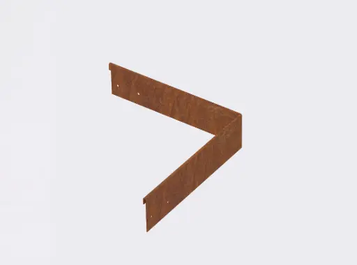 Corner piece 75mm REDCOR® Lip Inside
